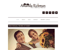 Tablet Screenshot of amandarickman.com
